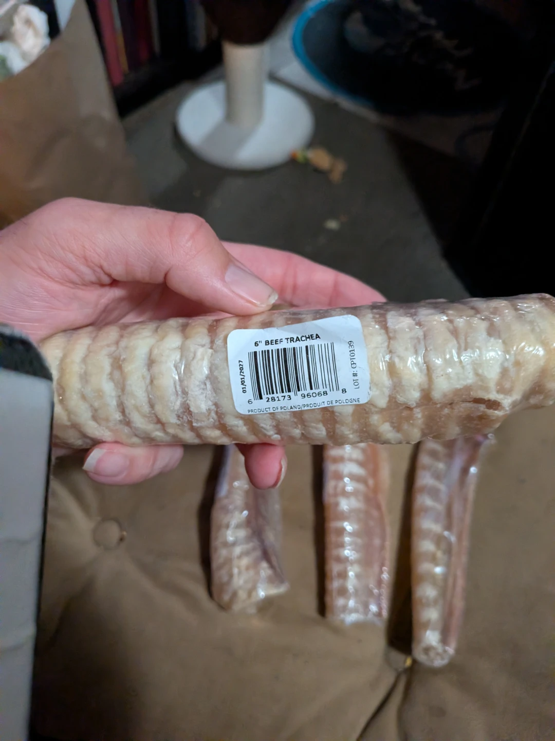 4 x 6" Beef Trachea Chews for Dogs