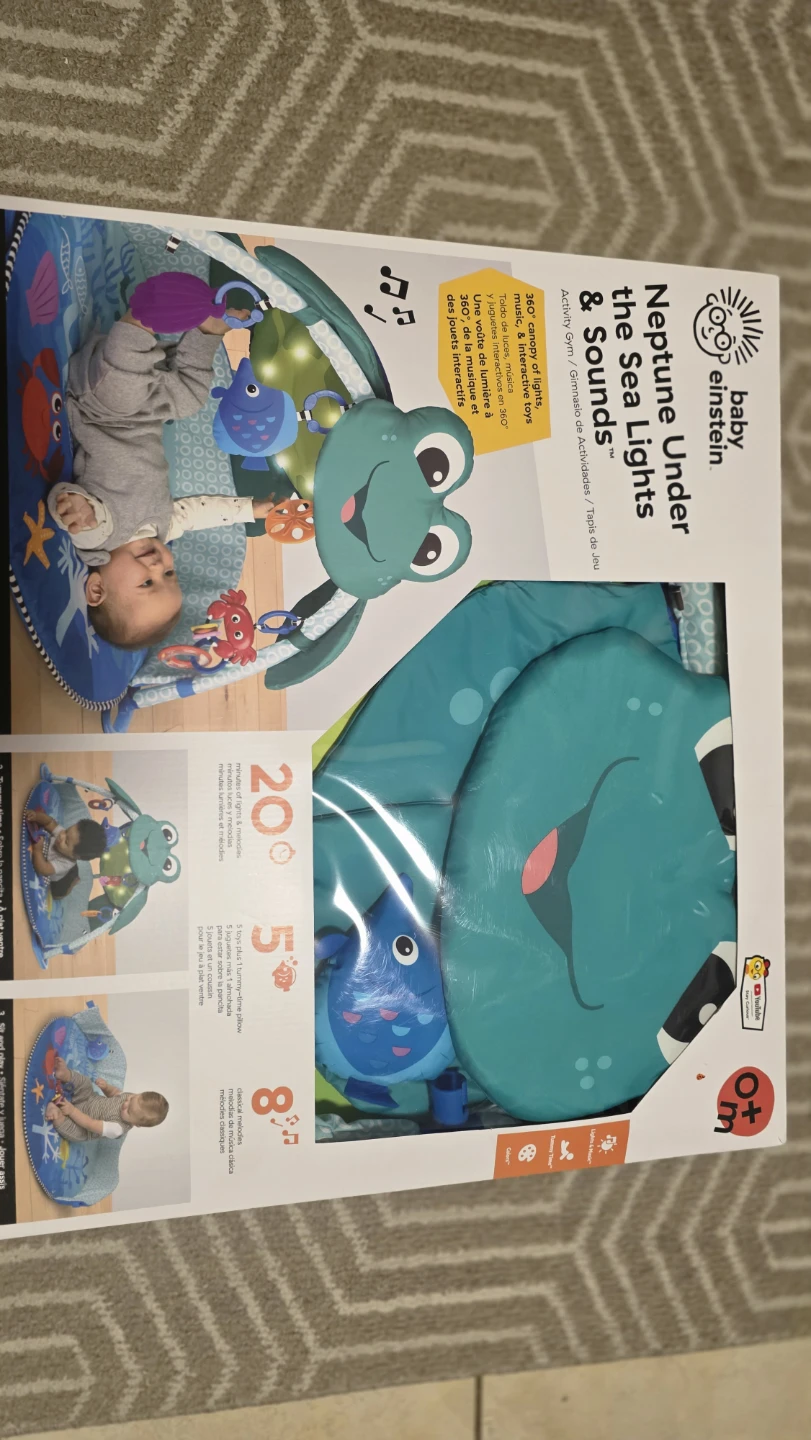 Baby Einstein Neptune Under the Sea Lights & Sounds Activity Gym - photo 2