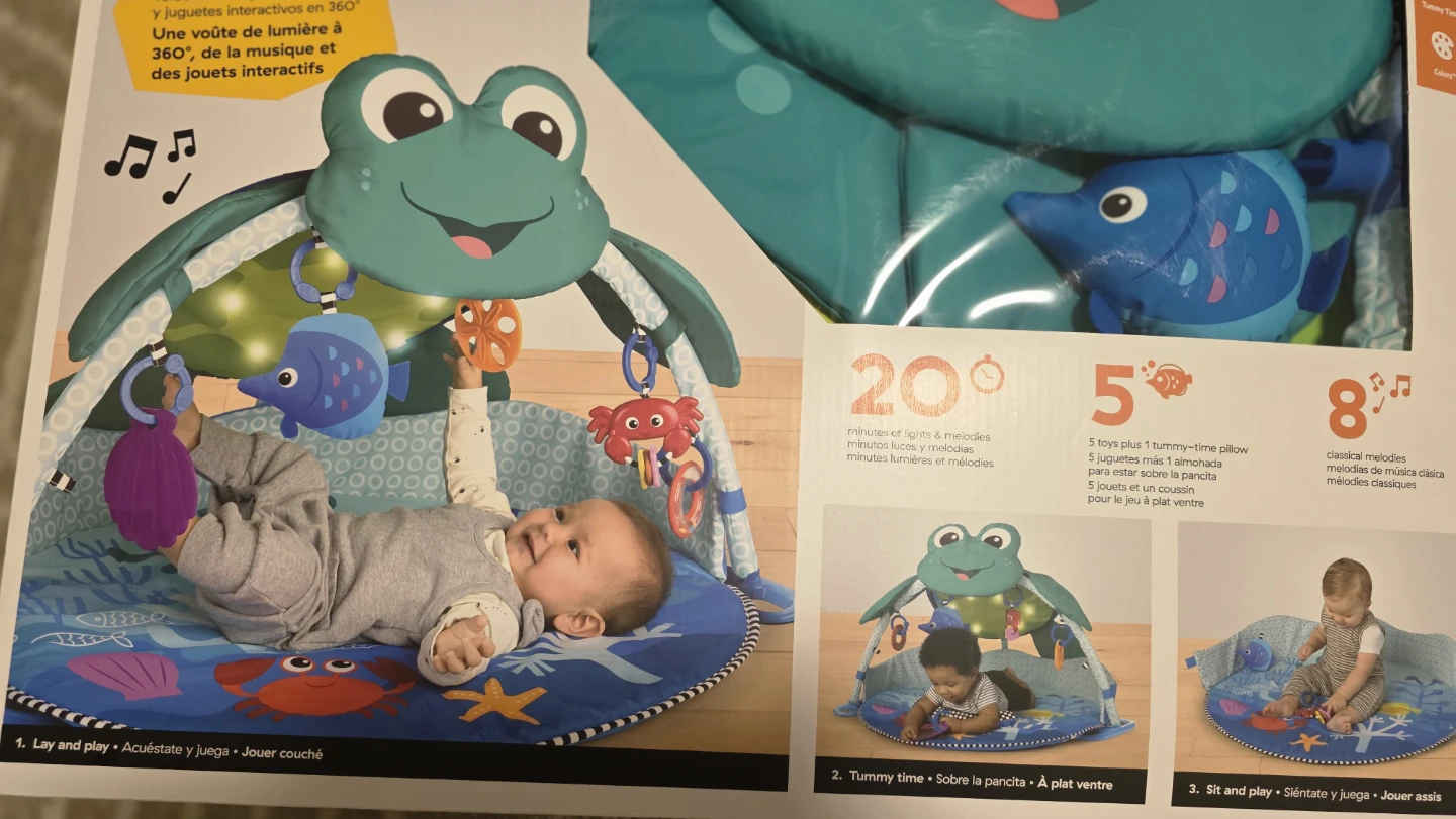 Baby Einstein Neptune Under the Sea Lights & Sounds Activity Gym - photo 4