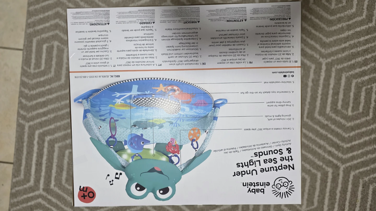 Baby Einstein Neptune Under the Sea Lights & Sounds Activity Gym - photo 5