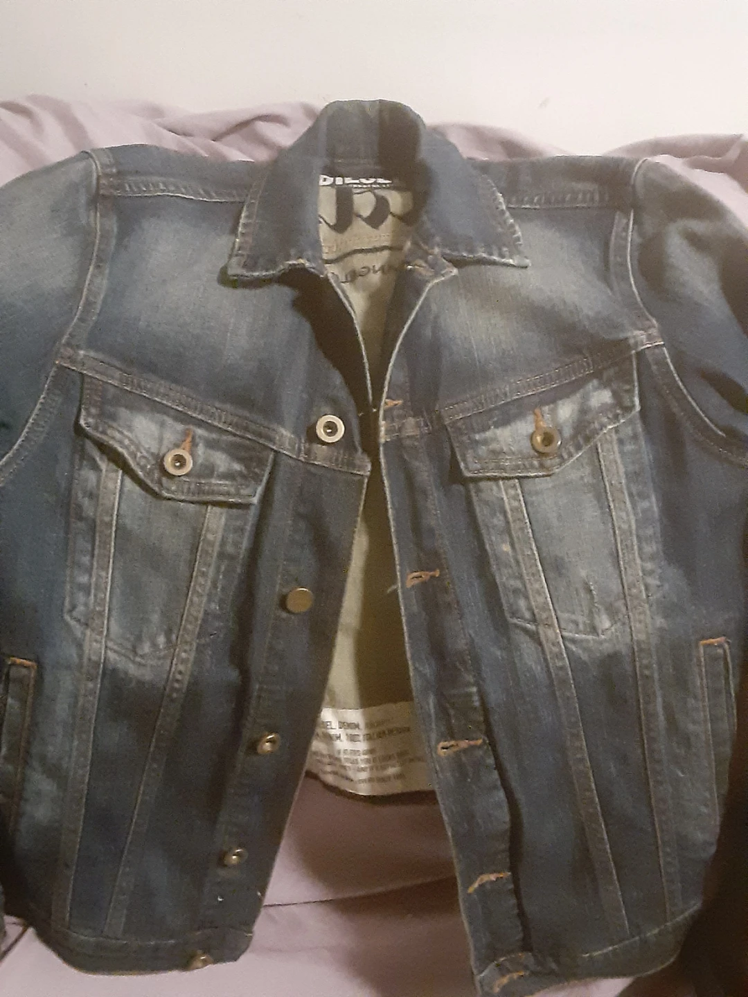 Diesel Denim Jacket "Brave" graphic