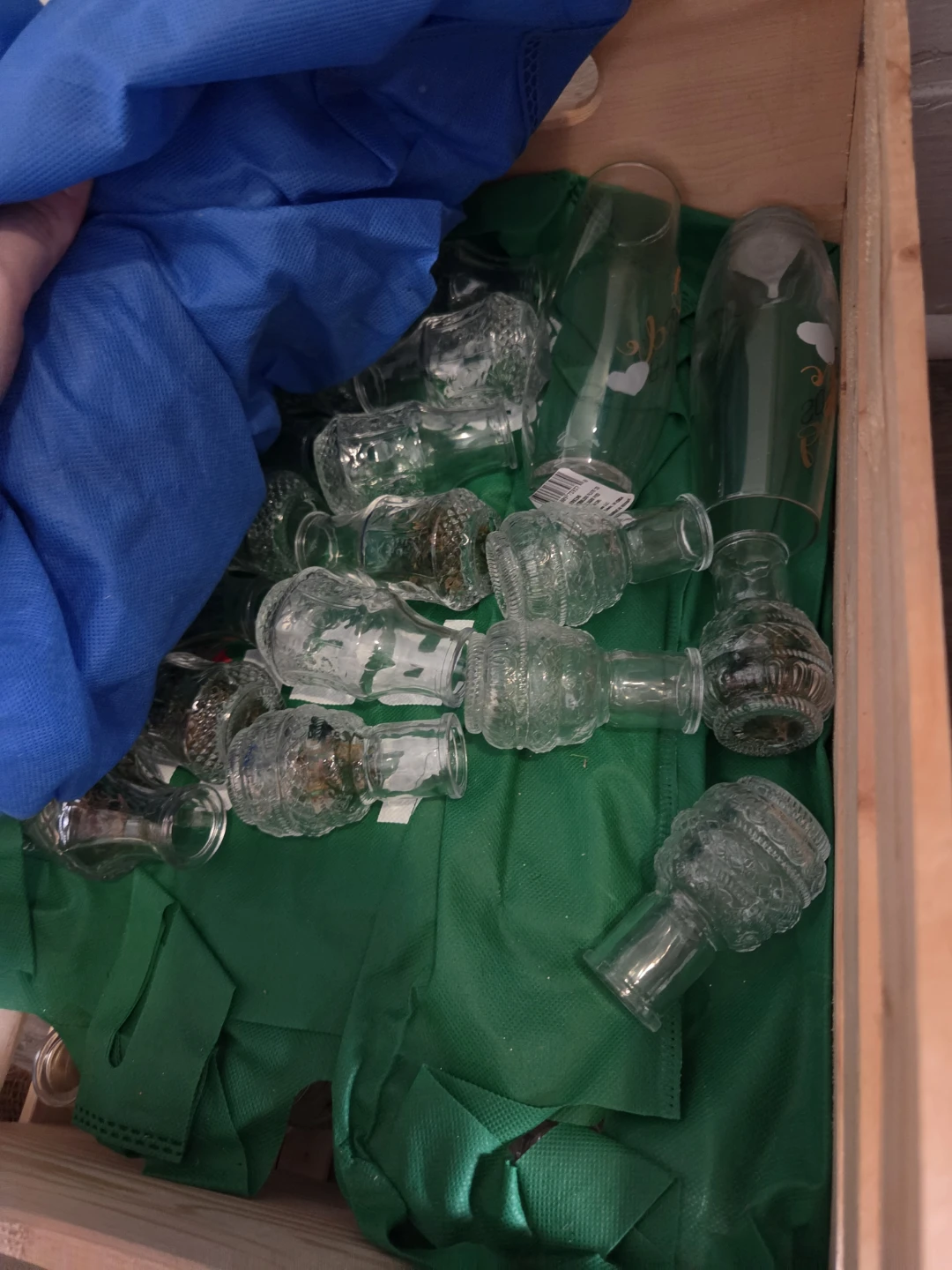 Assorted Clear Glass Mini Vases and Jars - photo 2