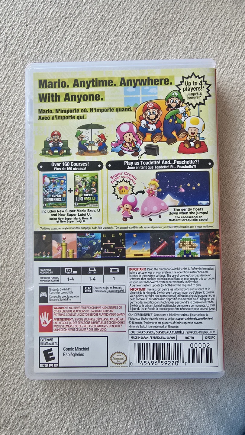 Nintendo Switch New Super Mario Bros. U Deluxe Game