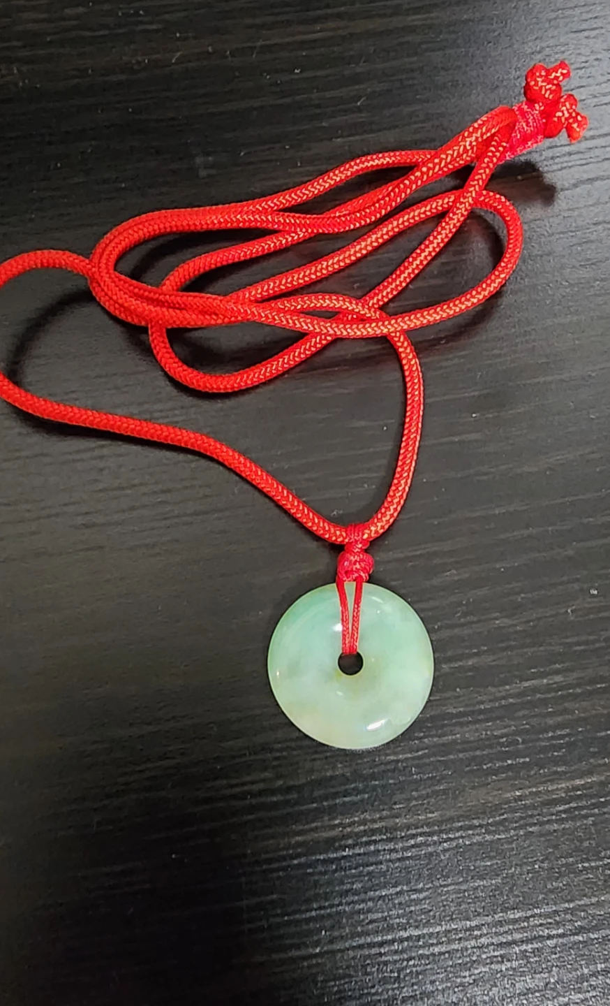 Jade Donut Pendant Necklace ⚽