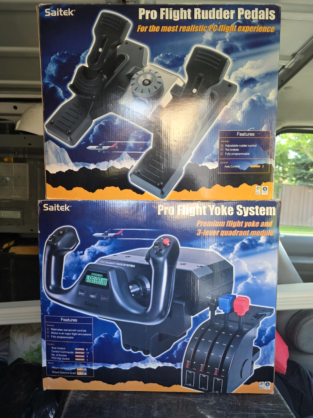 Saitek Pro Flight Rudder Pedals & Yoke System