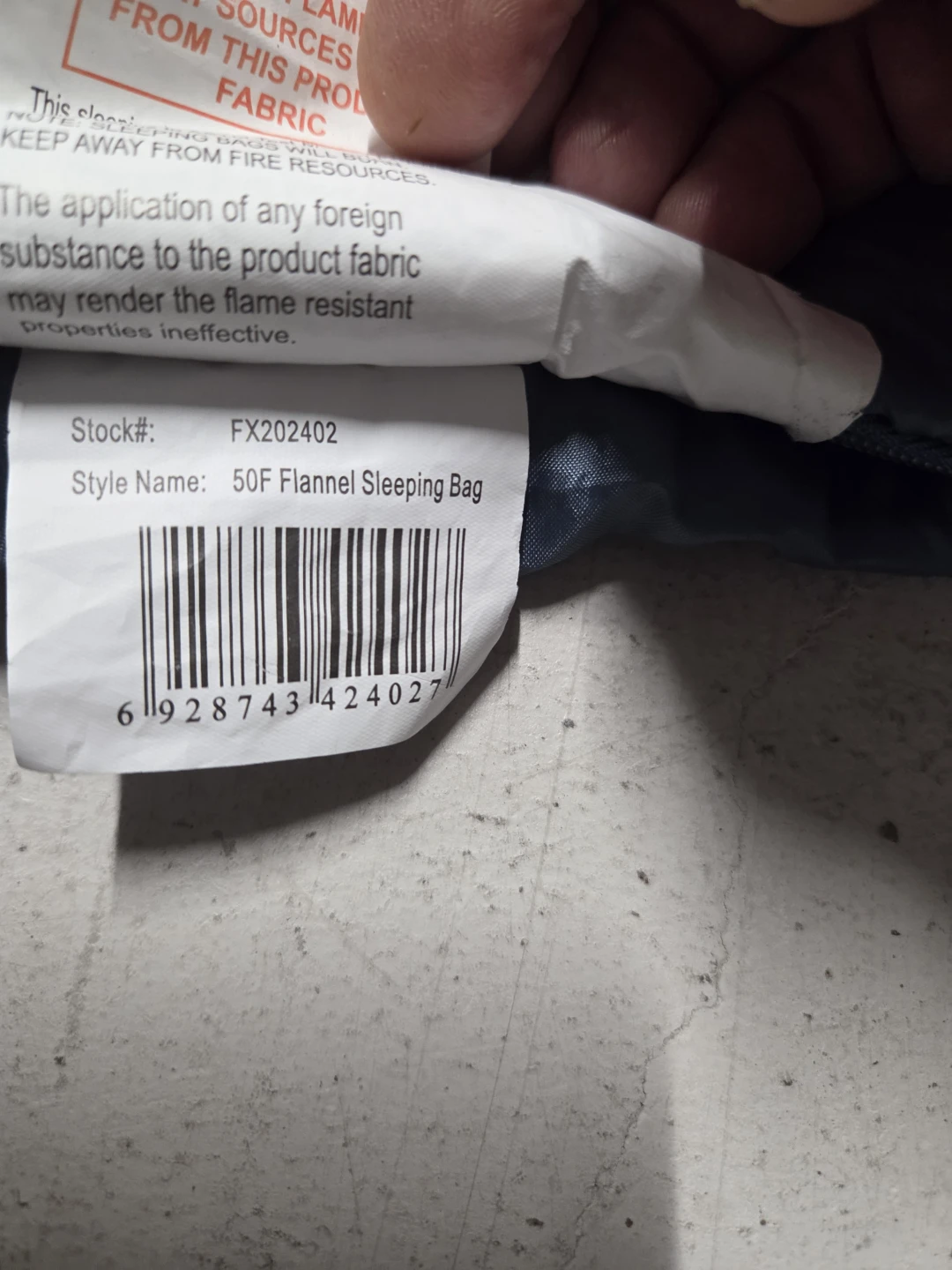 50F Flannel Sleeping Bag - photo 4