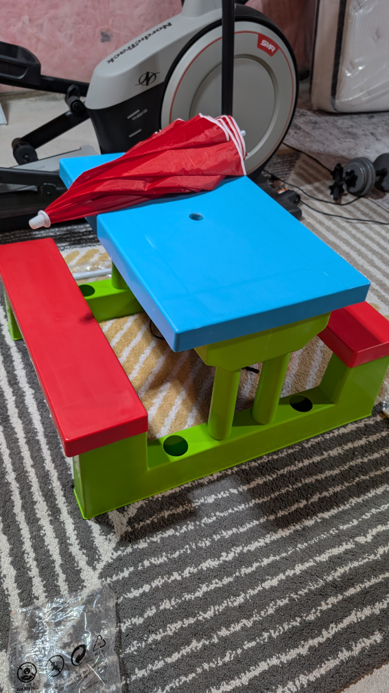 Kids Picnic Table with Umbrella - photo 4