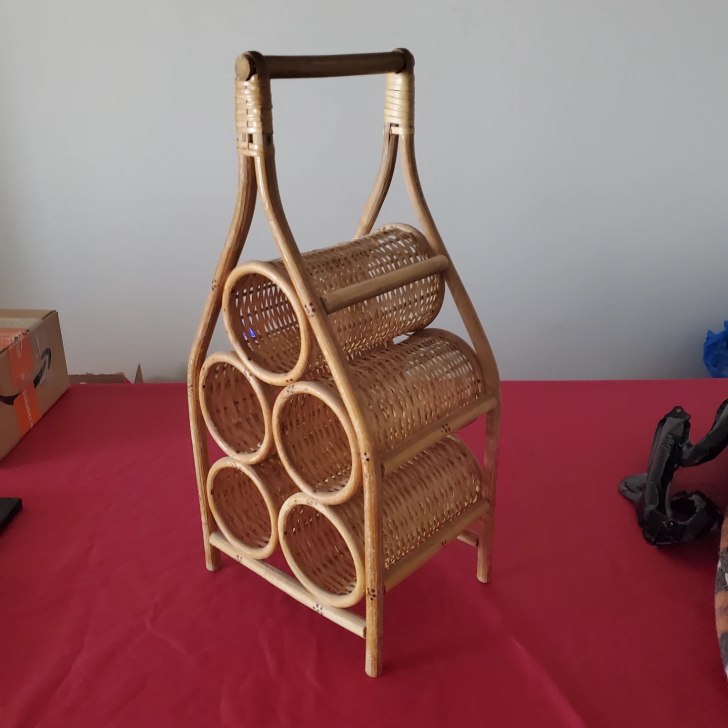 Wicker Wine Rack