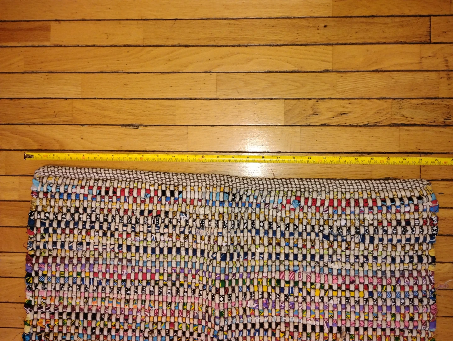 Rag Rug - Multi-colour Woven Floor Mat - photo 2