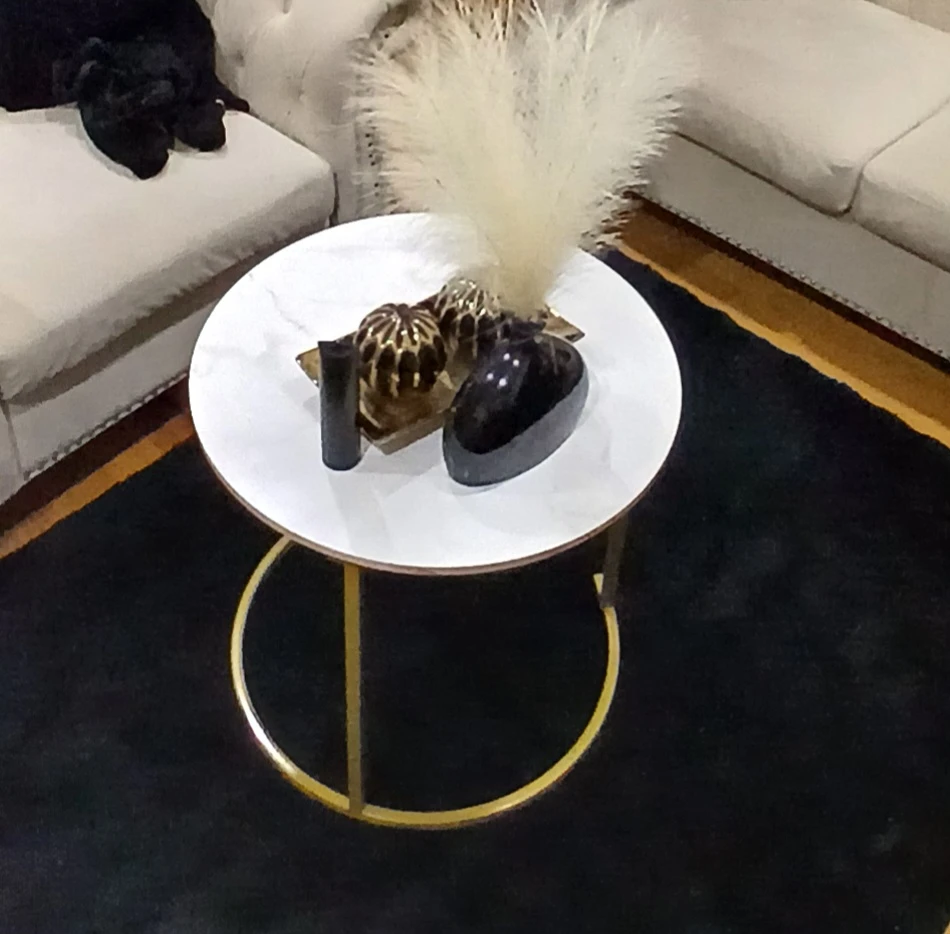 Tufted Loveseat Sofa with Studded Trim - photo 3