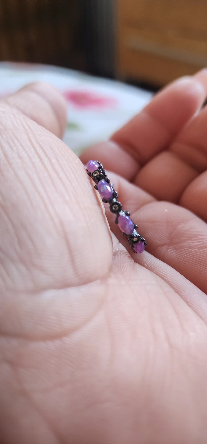 Purple Opal Band Ring - photo 2