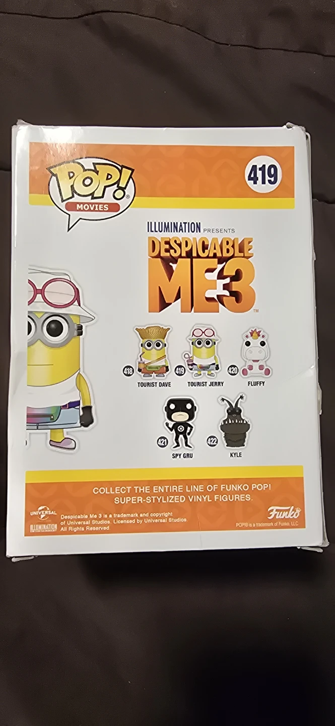 Funko Pop! Despicable Me 3 Tourist Jerry #419 Vinyl Figure - photo 4