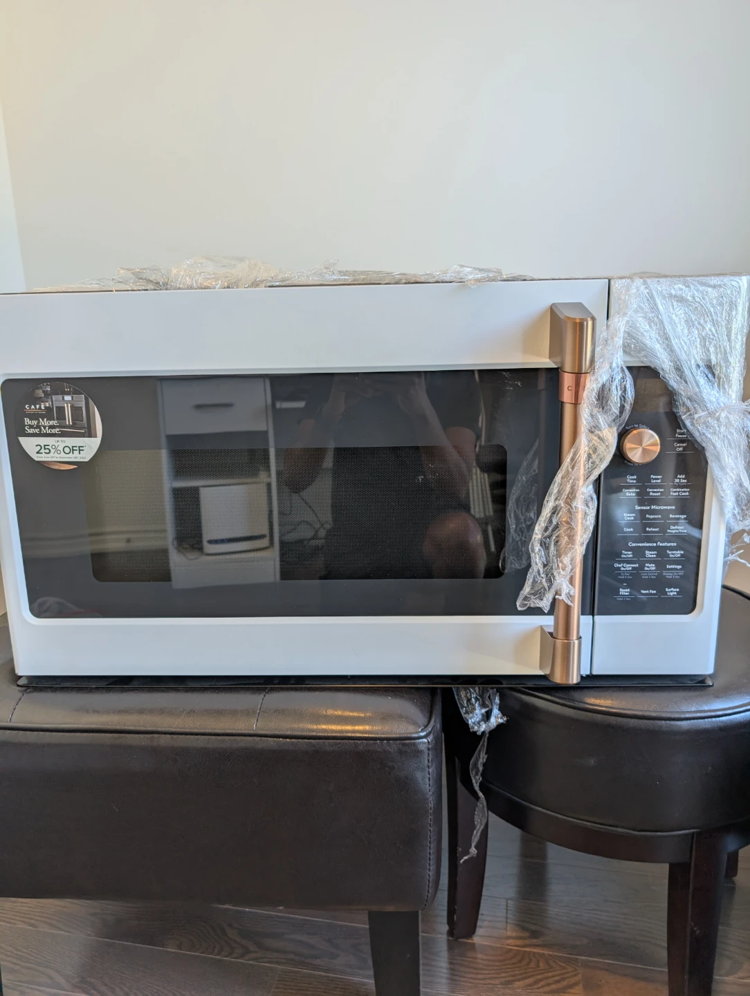 GE Café Countertop Microwave CVM517P4M1W2 - Stainless Steel