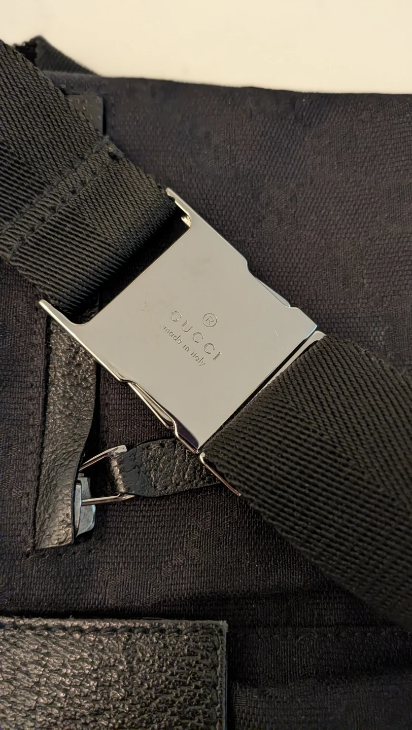 Gucci GG Monogram Canvas Belt Bag - Black - photo 5