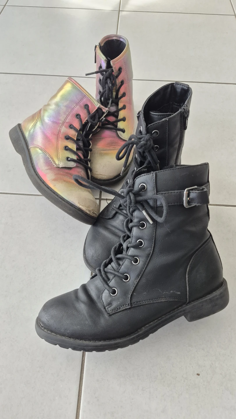 2 pairs of The Children's Place youth size 3 boots.