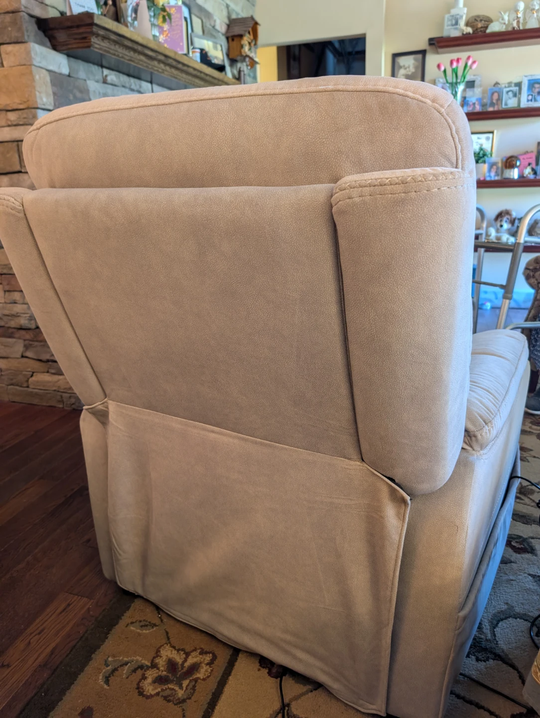 Light Blue Recliner Chair
