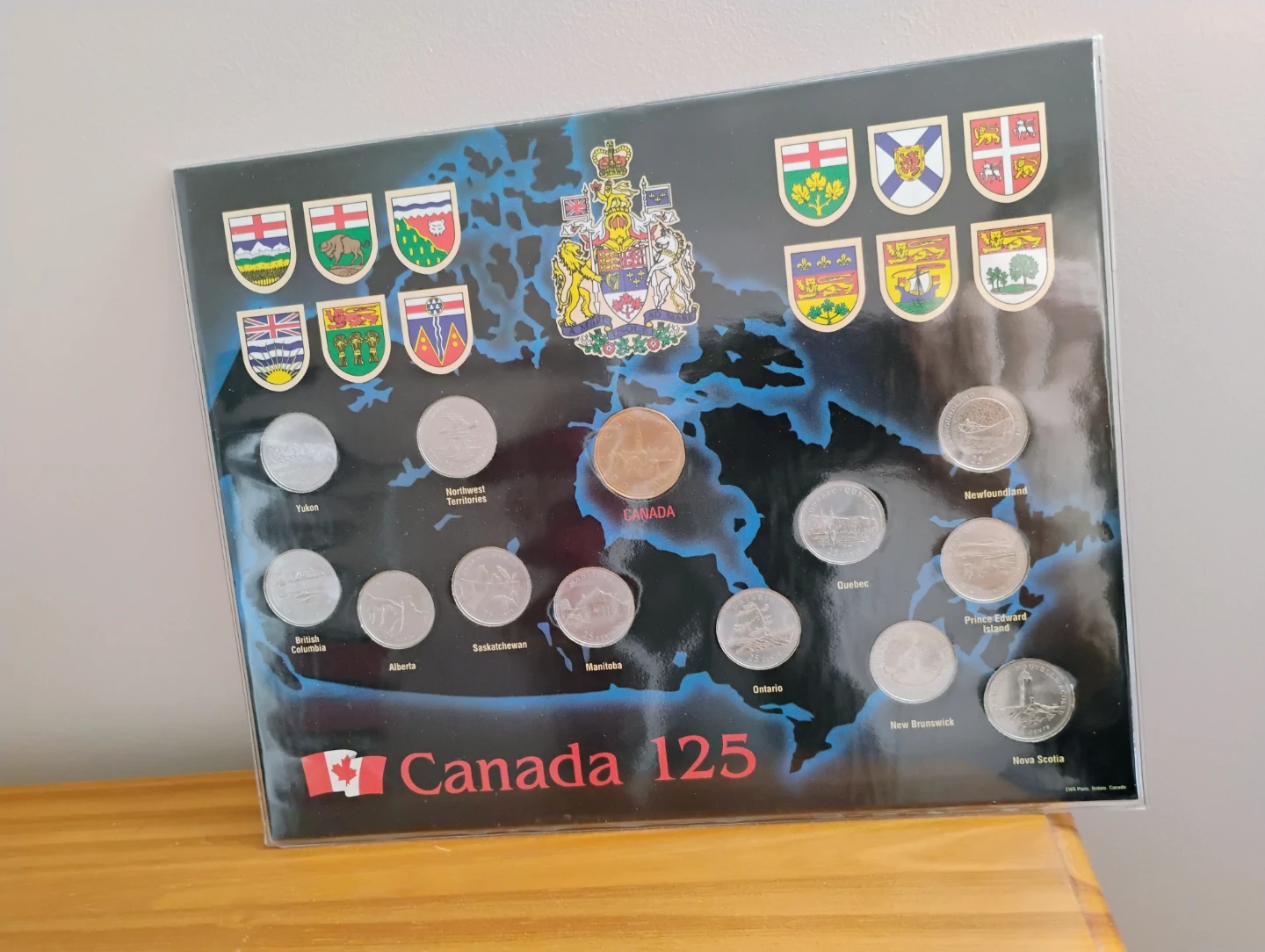 Canada 125 Coin Collection Display