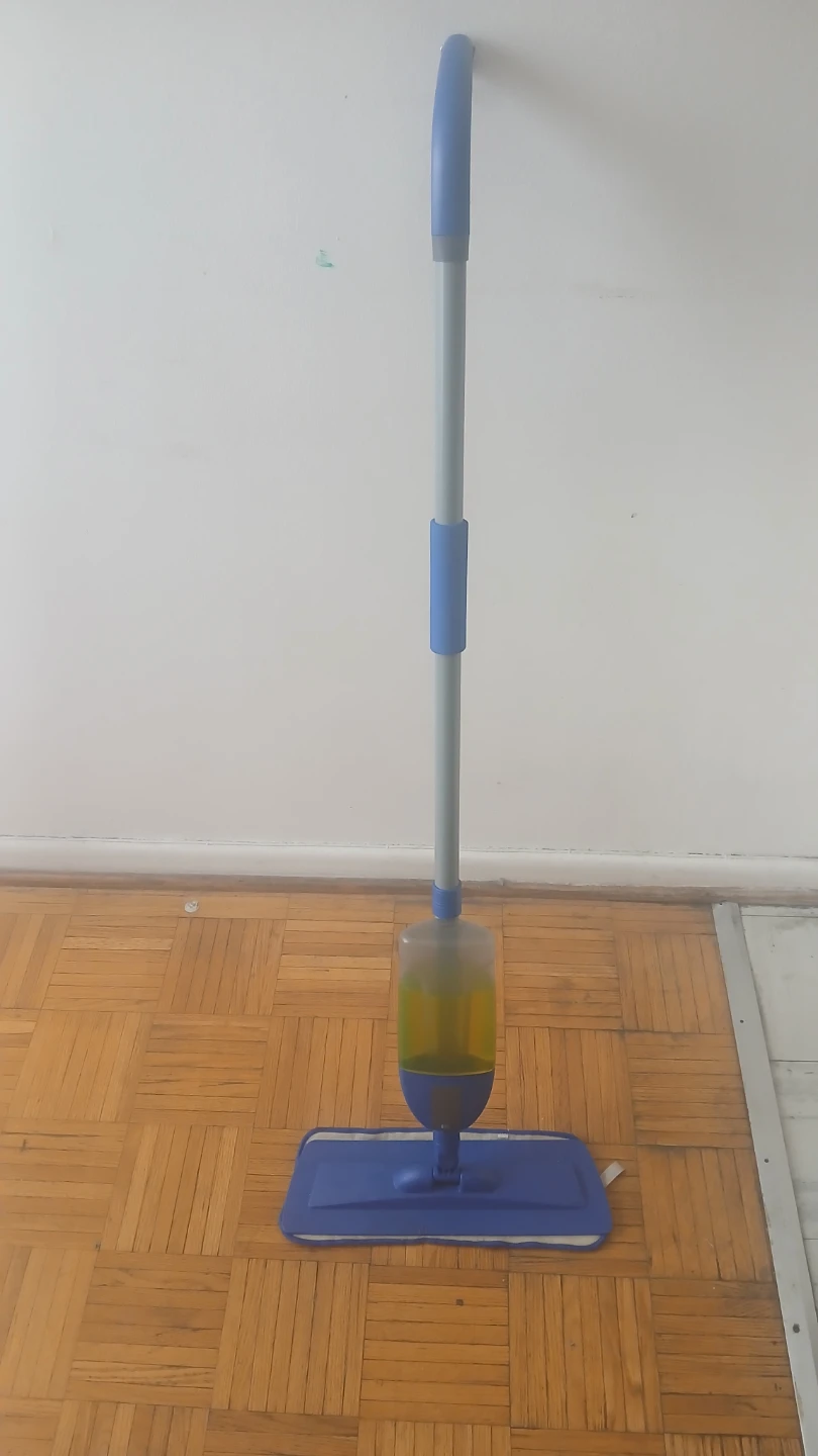 Blue Spray Mop with Refillable Bottle