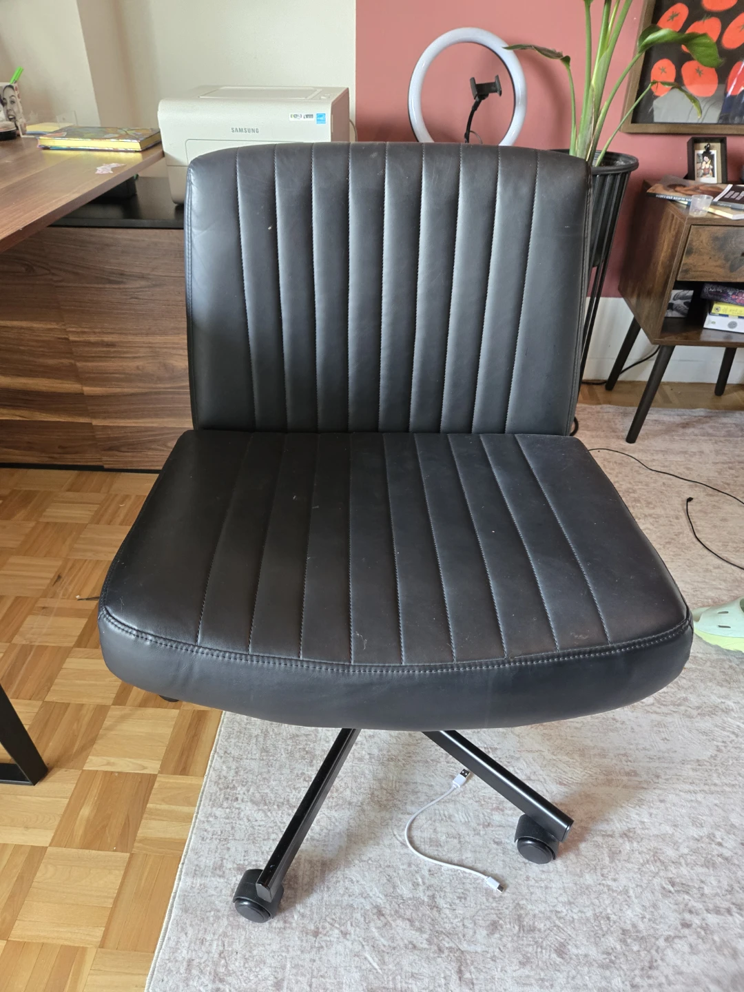 Black Tufted Office Chair