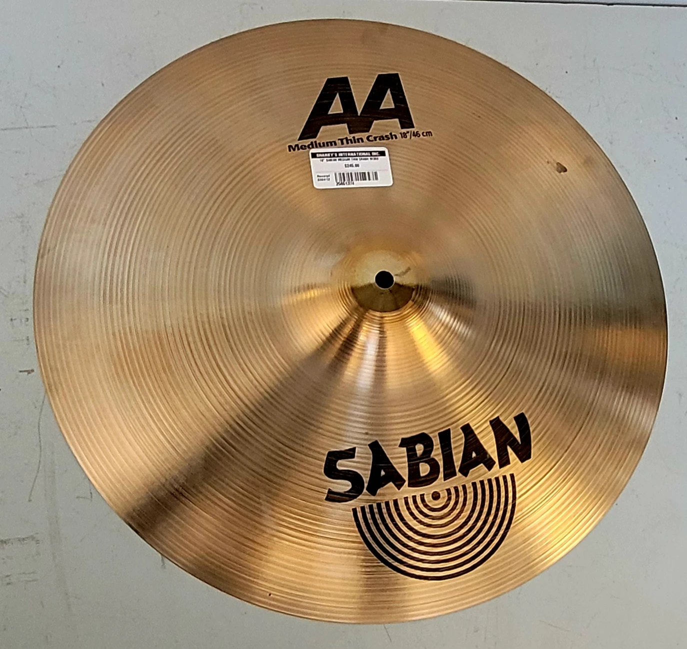 18" Sabian AA  Medium Thin Crash  (25651374)