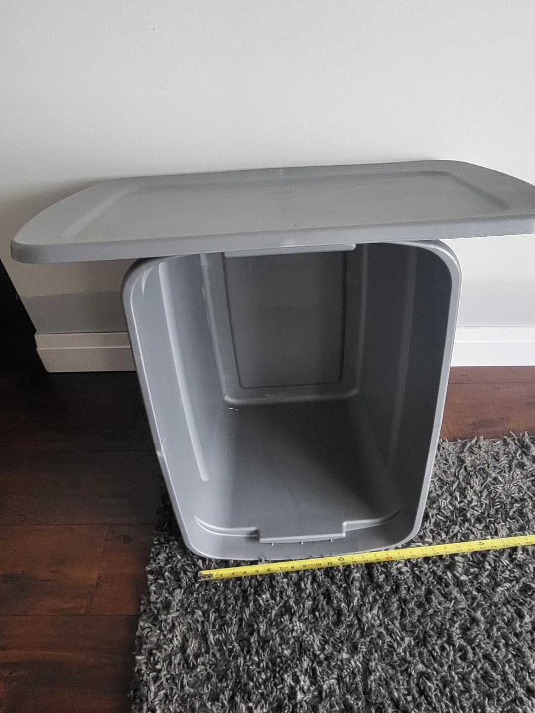 Grey Storage Bins with Lid. Approximately 50 available - photo 5