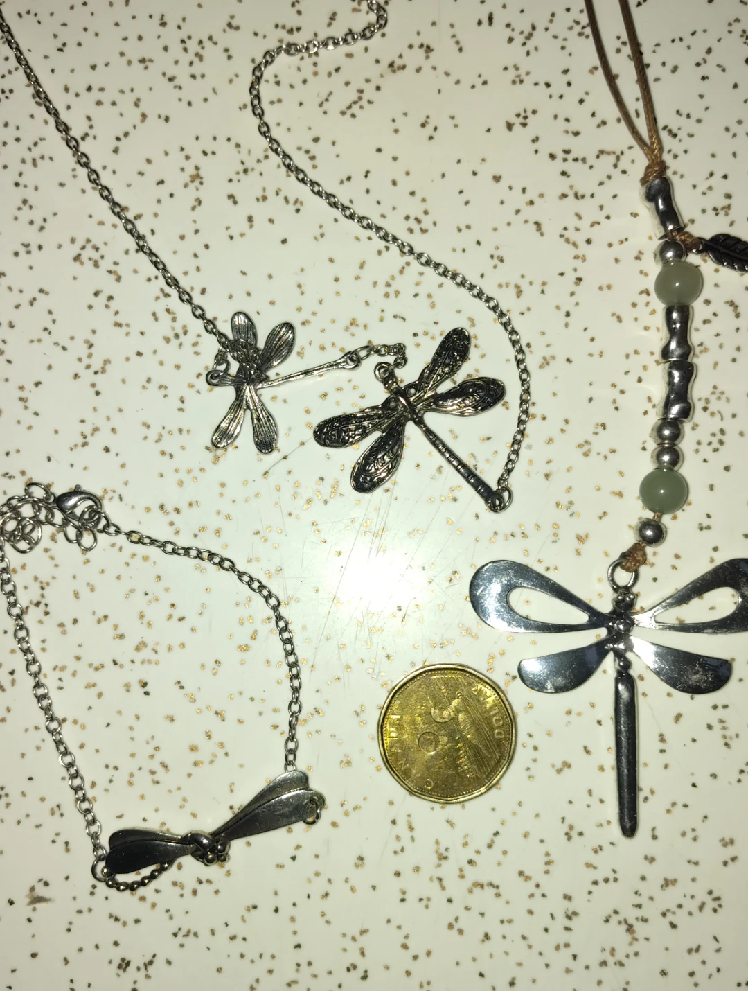 Dragonfly Necklace and Bracelet Set