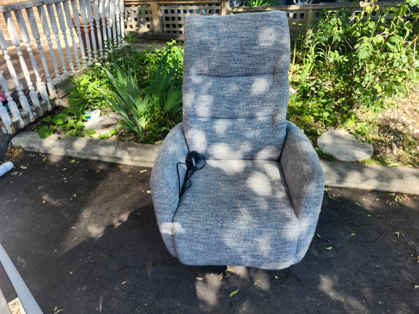 Grey Power Swivel Recliner Chair - photo 2