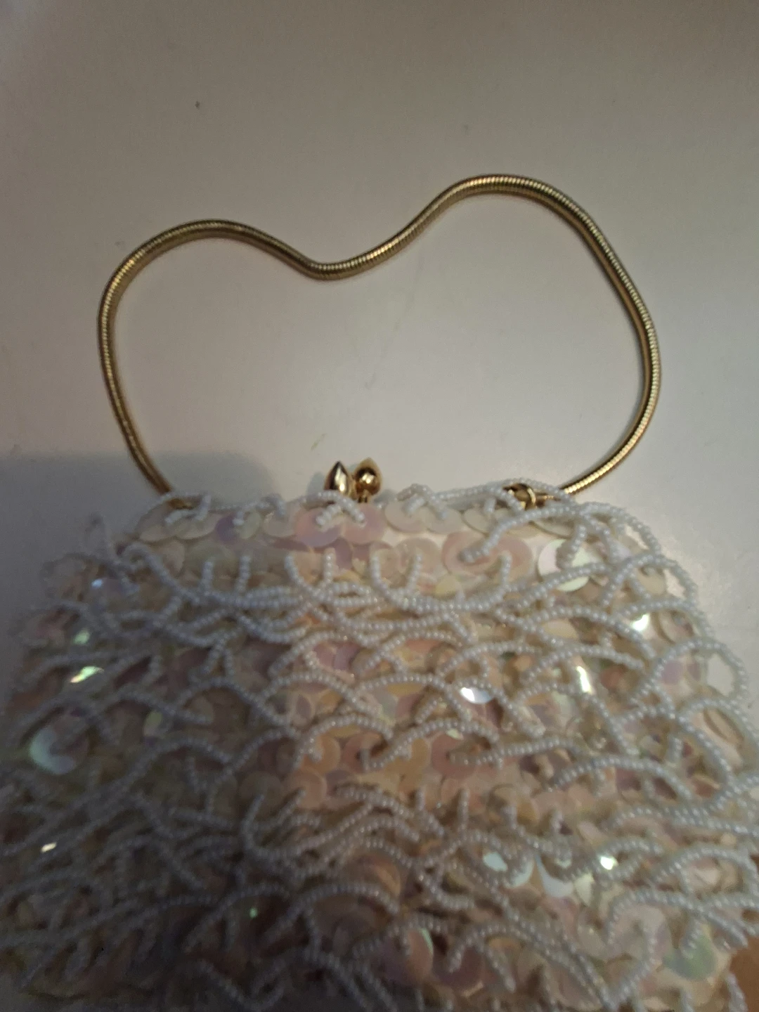 Beaded Coin Purse with Sequins - photo 3
