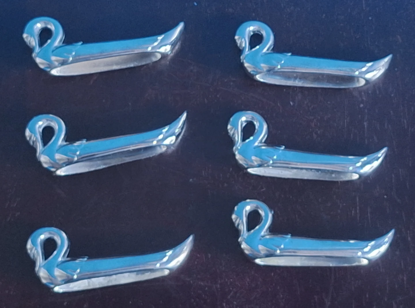 Vintage Set of 6 Silverplated Cutlery Rests
