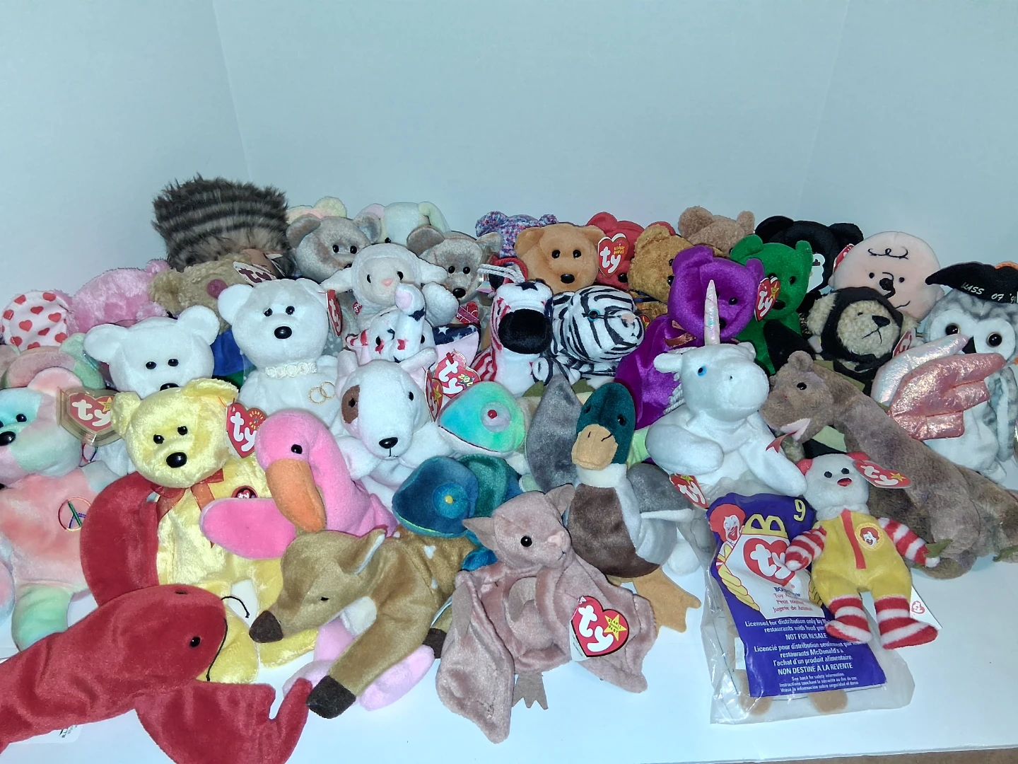 Collection of Ty Beanie Babies Plush Toys