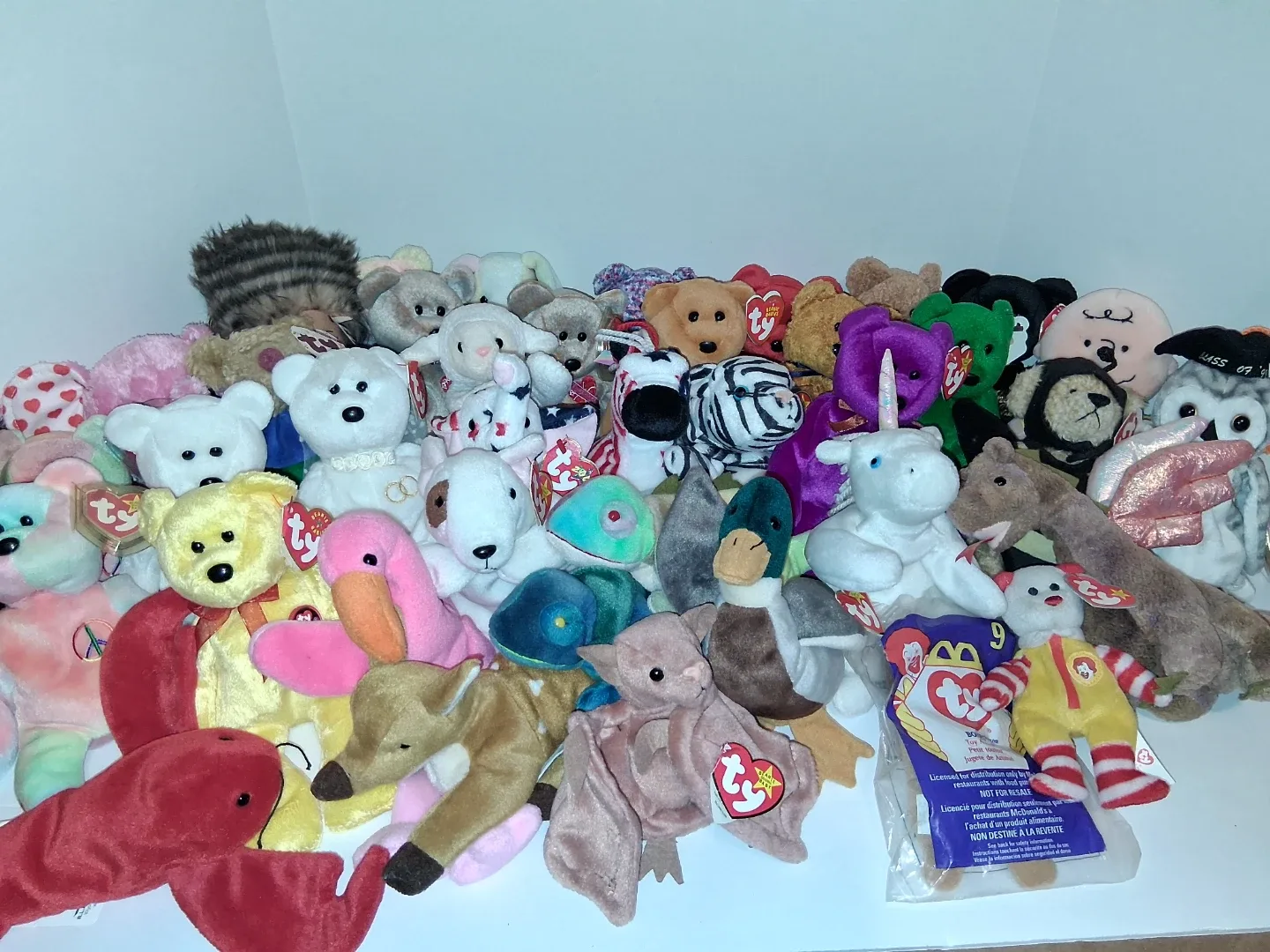 Collection of Ty Beanie Babies Plush Toys