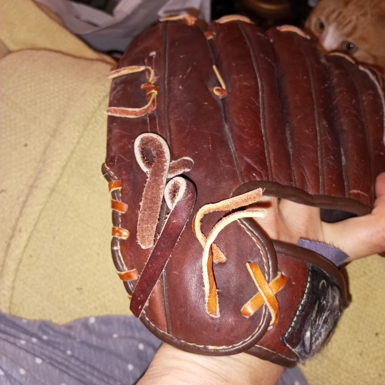 Brown Leather Baseball Glove ⚽ - photo 4