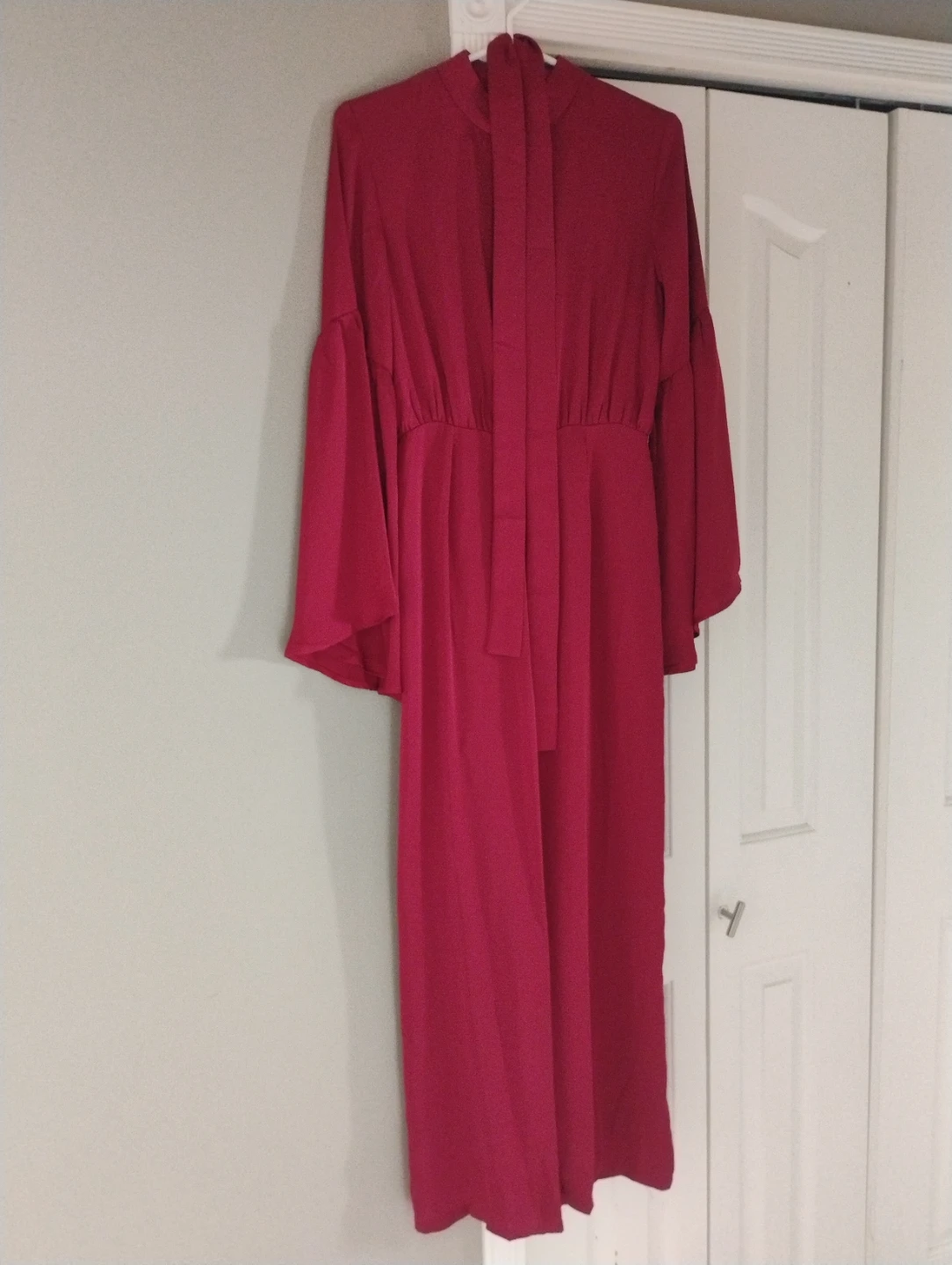 Red Veiled Collection Jumpsuit
