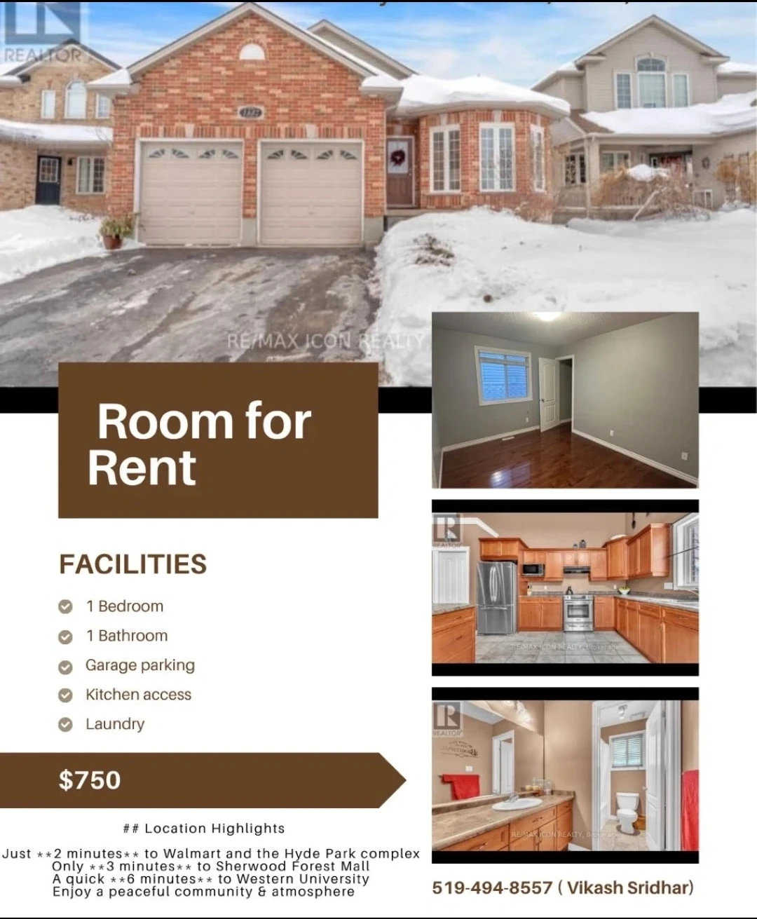 Room for Rent in Lovely Home