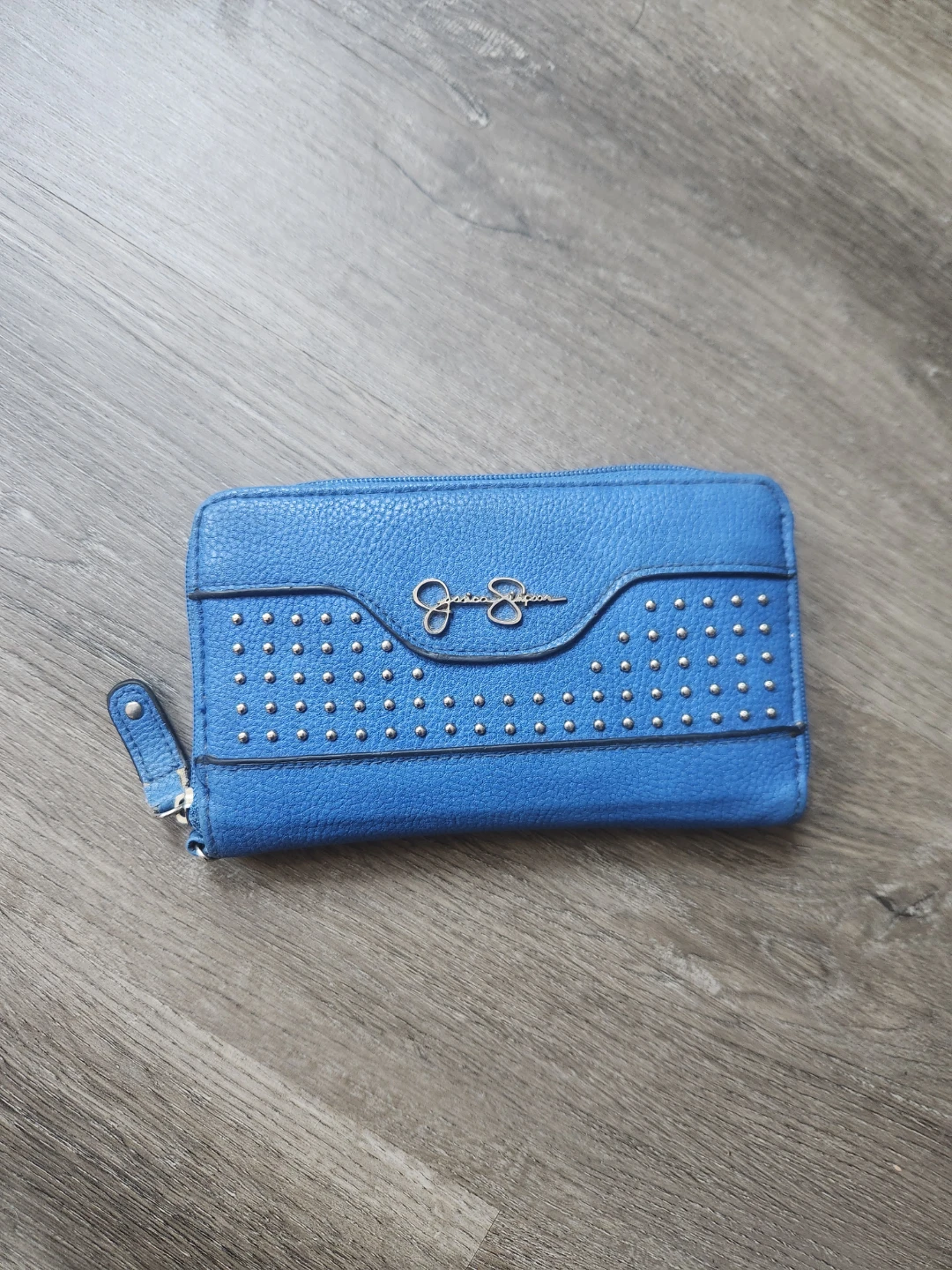 Jessica Simpson Blue Wallet with Studs ⚽