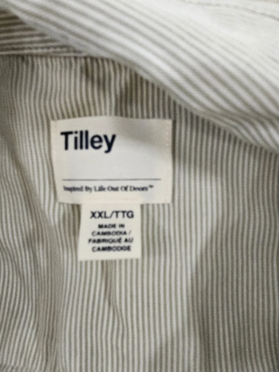 Tilley Striped Tencel Button-Up Shirt XXL - photo 2