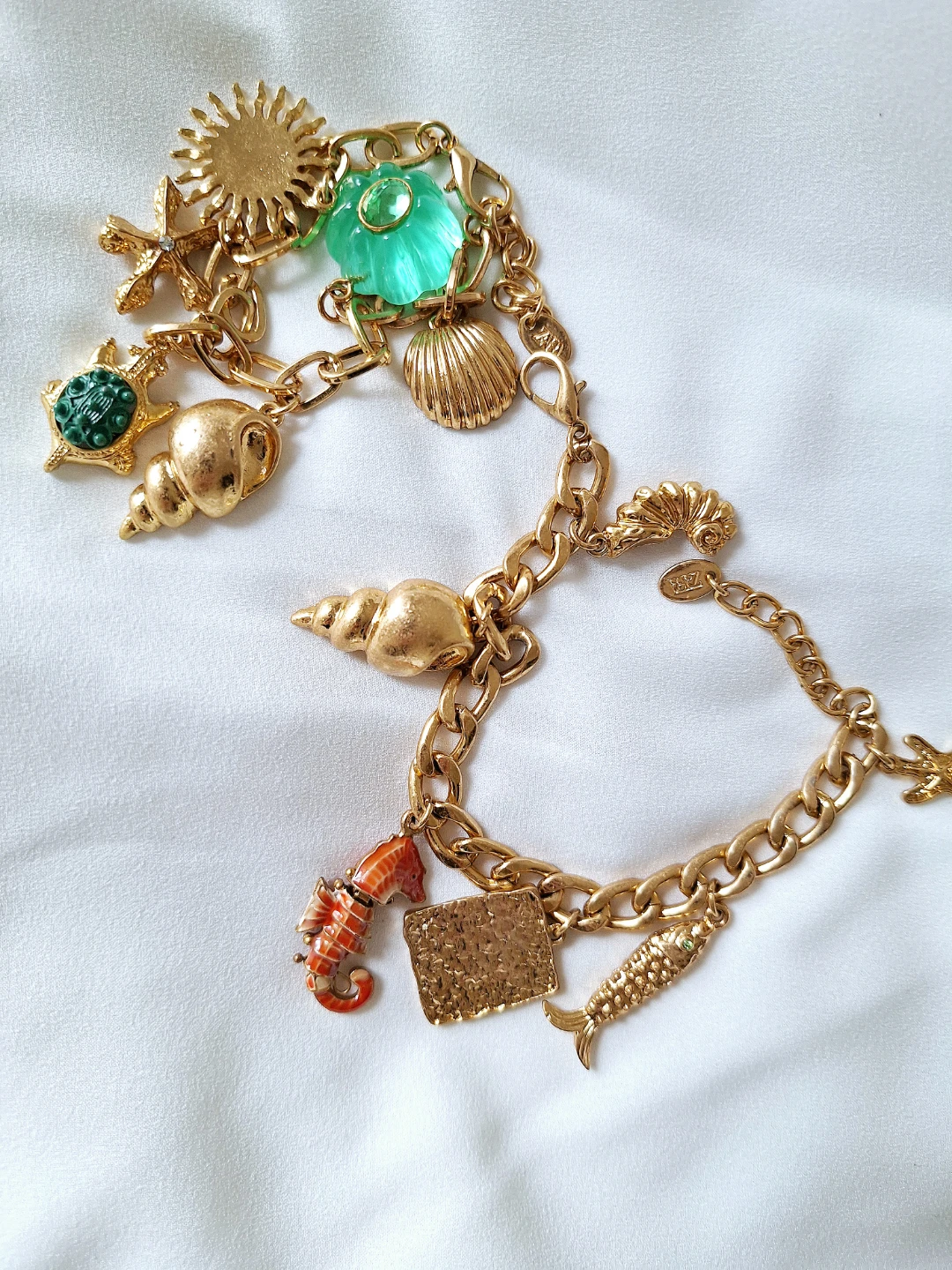 Zara Gold Tone Ocean-themed Charm Bracelet - photo 3