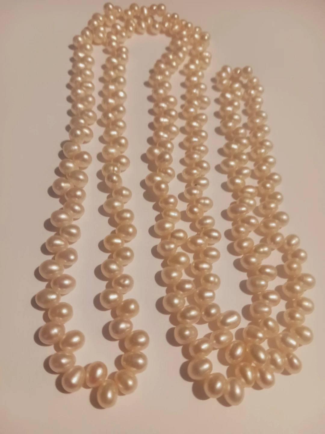 Genuine Freshwater Pearls Long Necklace 38" - photo 5