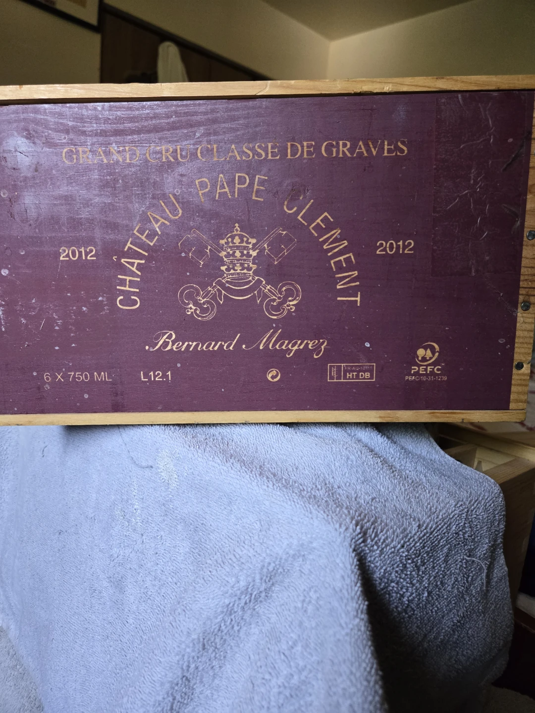 Chateau Pape Clement Grand 12 Wooden Crate - photo 2