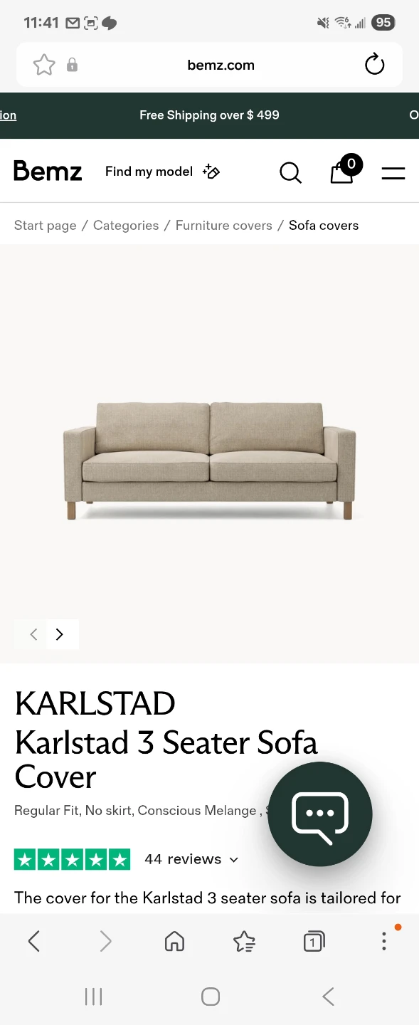 Kalstad 3 sofa cover(NEW) - photo 2