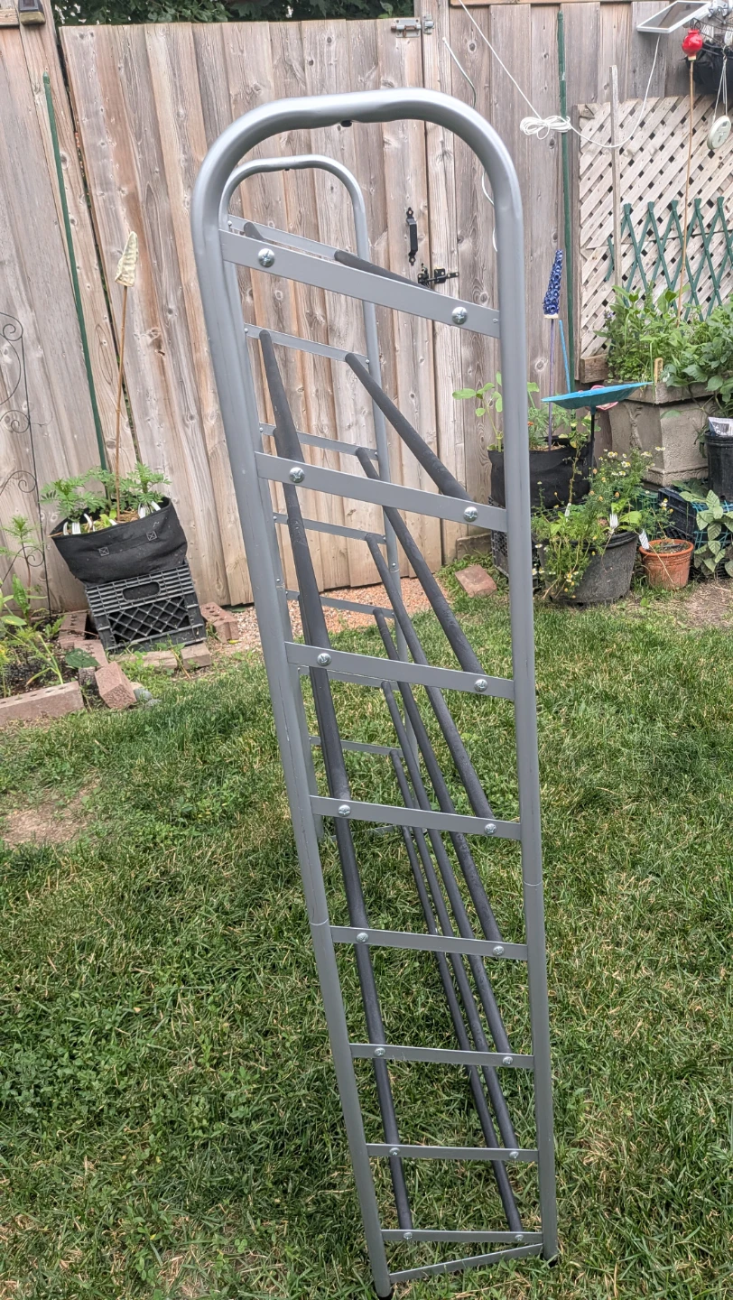Grey Metal sturdy 8-Tier Shoe Rack - photo 3