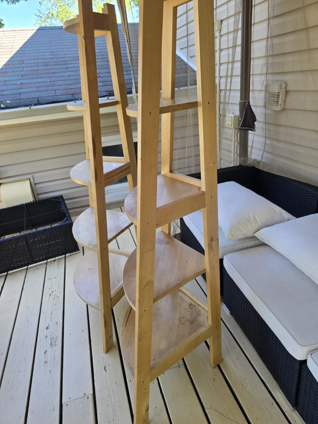 Wooden Corner Shelf Unit - photo 2