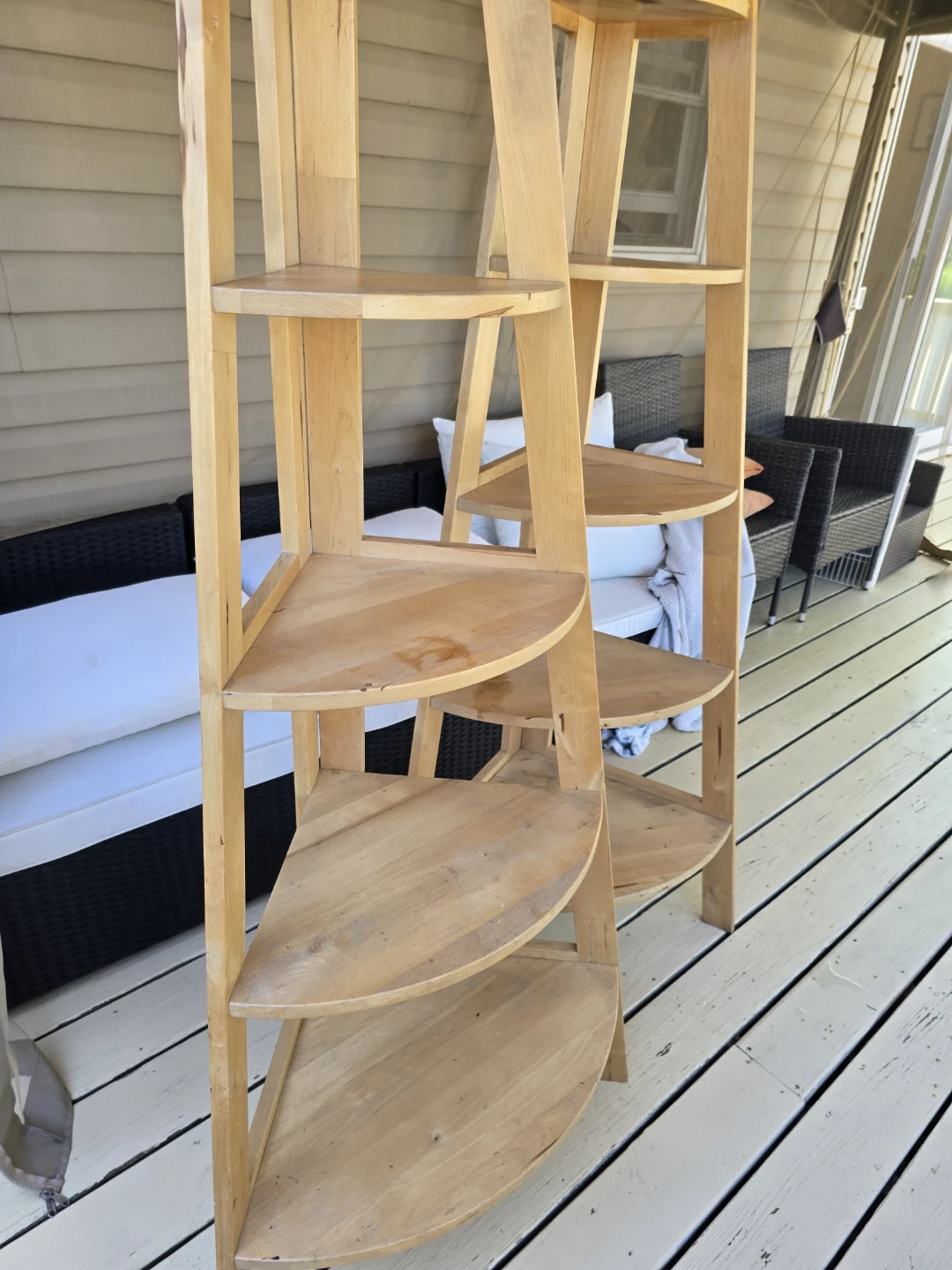 Wooden Corner Shelf Unit - photo 3