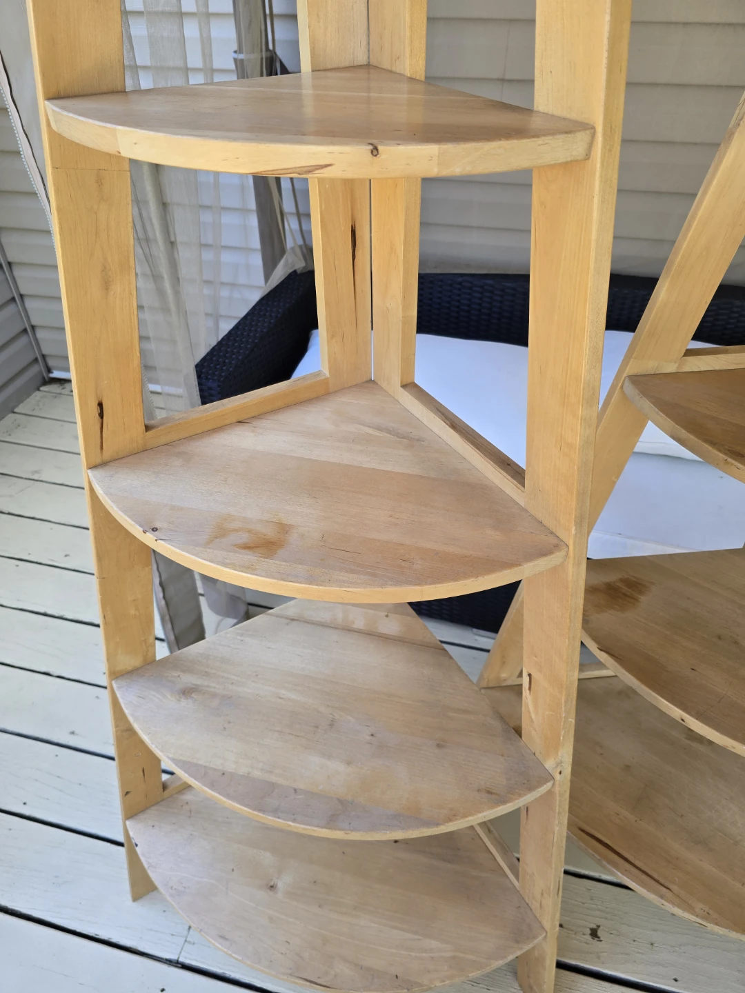 Wooden Corner Shelf Unit - photo 4