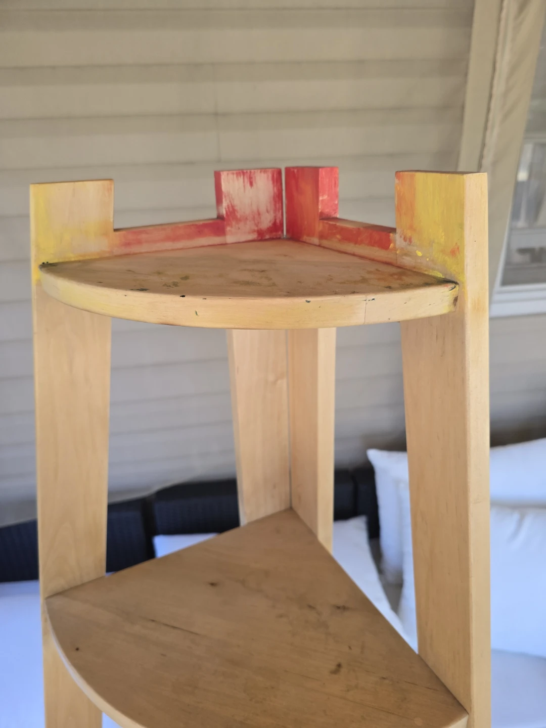 Wooden Corner Shelf Unit - photo 5
