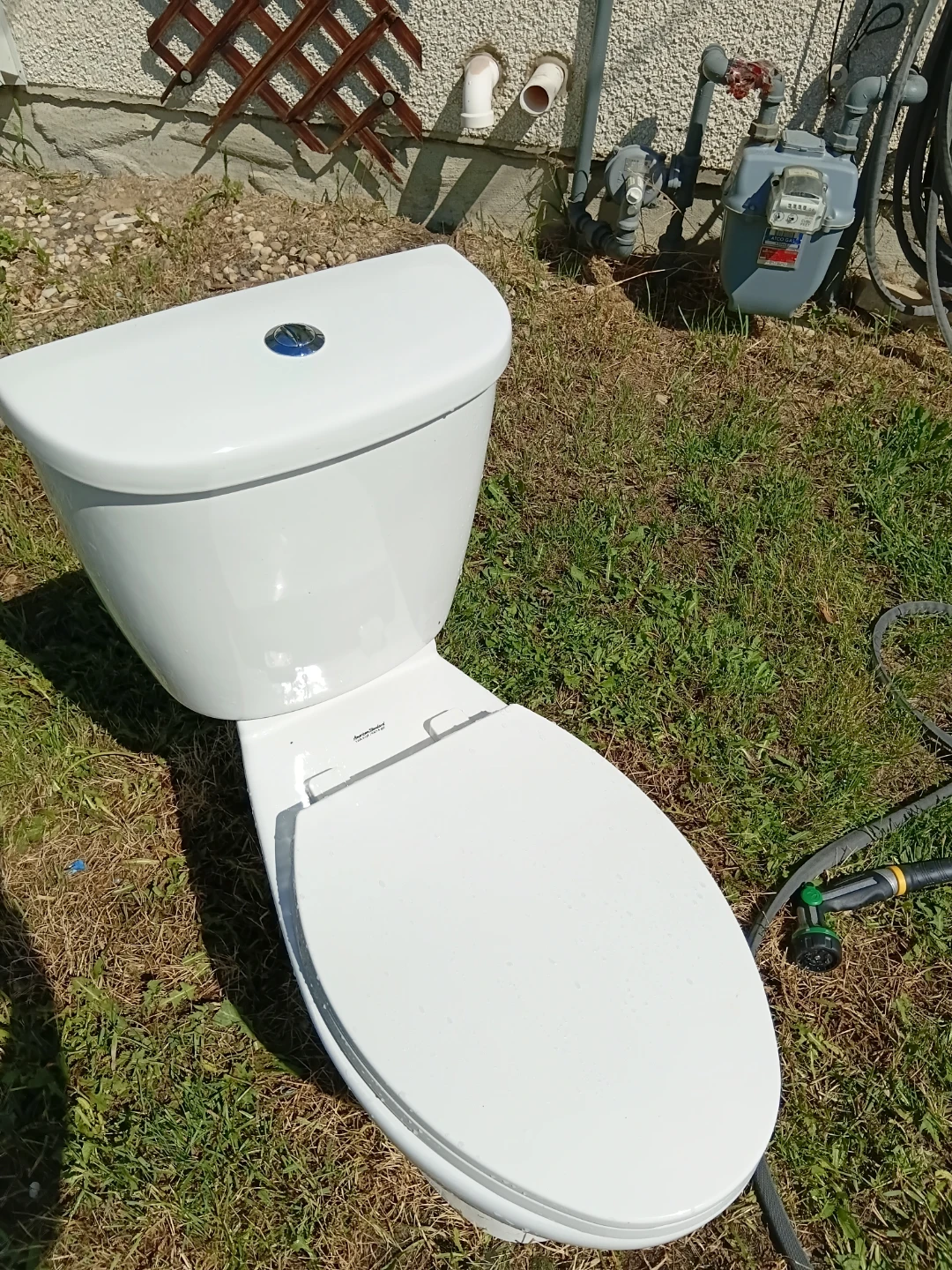 Standard White Toilet Bowl with dual flush