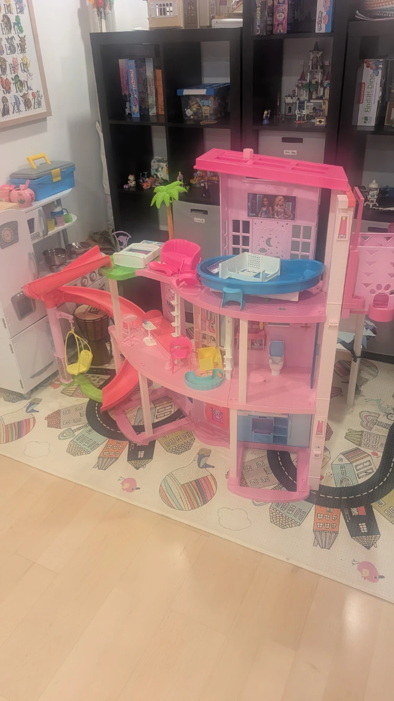 Pink Barbie Dreamhouse Dollhouse with Accessories