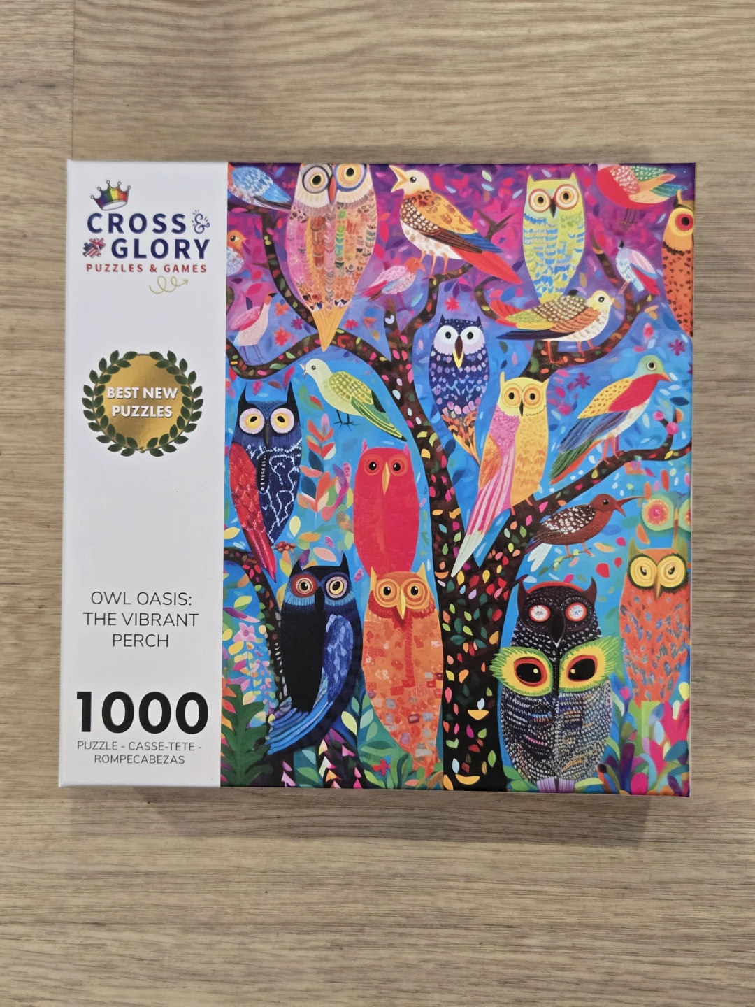 Cross & Glory Owl Oasis 1000 Piece Puzzle
