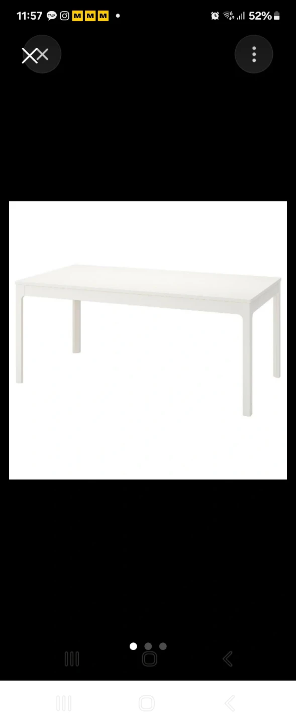 IKEA EKEDALEN Extendable Dining Table White