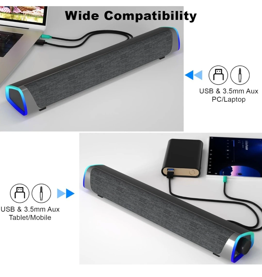 Laptop & Computer Soundbar Speaker